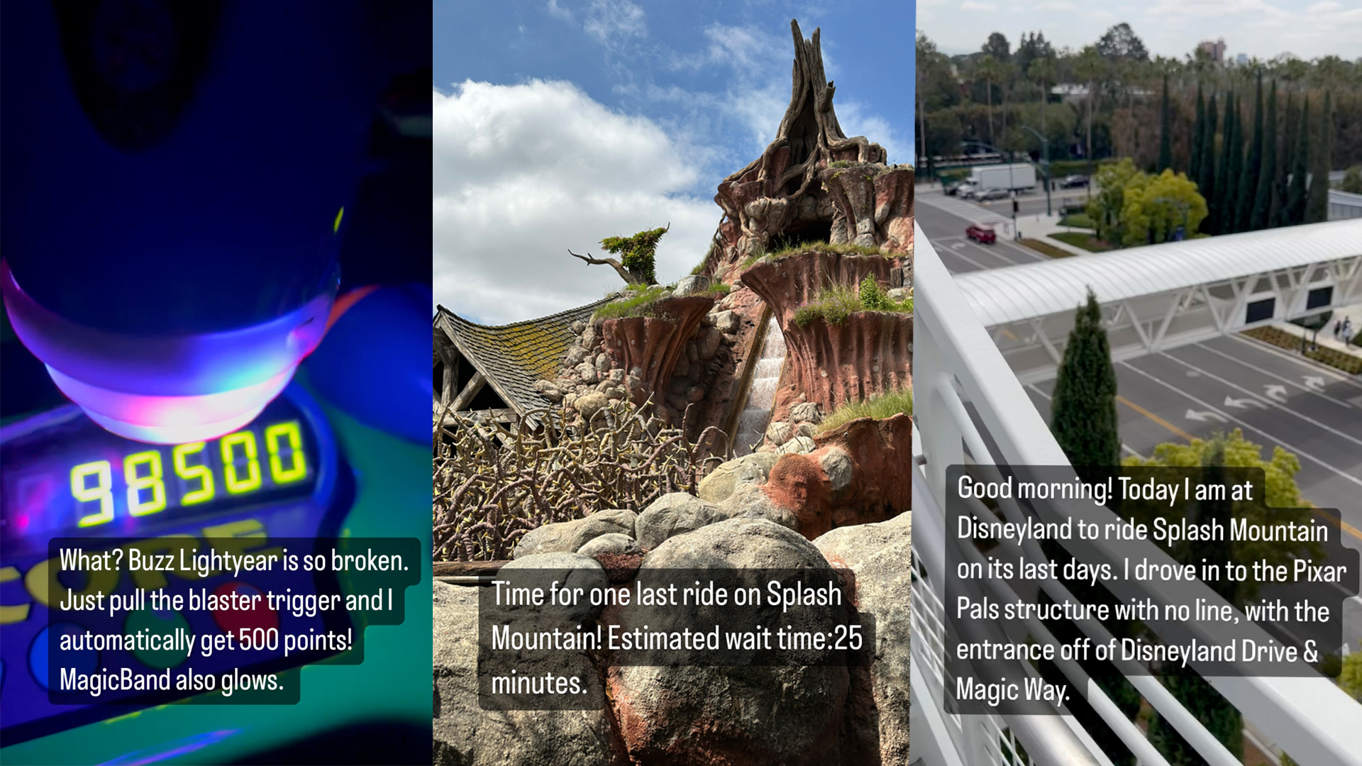 Last ride on Splash Mountain, Disneyland Parking Garage Analysis, Attraction Breakdowns & Issues, Using Genie+’s Lighting Lane, and Passing of Nutmeg the Feral Disneyland Cat: Disneyland Update May 8, 2023. My Hypothetical Disneyland Resort Report Semester Final