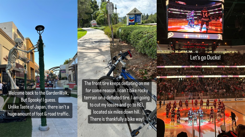 October Social Media Catchup: Ducks Hockey Begins, Clean Air Day, OC Auto Show, My New Mountain Bike, GardenWalk Trying to be Spooky, Solar Eclipse, a San Diego Weekend, Halloween Time in OC, and the Holidays at&nbsp;Disneyland!